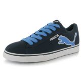 Puma S Big Cat Vulc Canvas Trainers Mens Navy / White